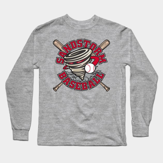 Sandstorm Baseball Team Logo Long Sleeve T-Shirt by DavesTees